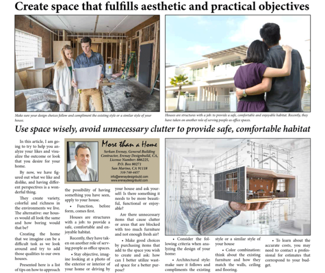 ErenayDesign Build October Article