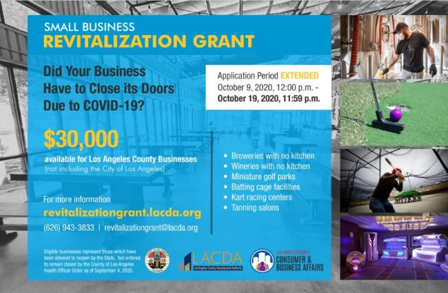 Small Business Grant extended