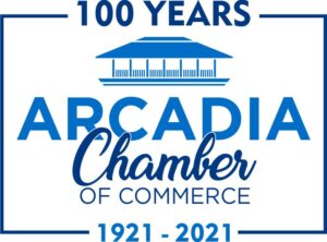 Arcadia Chamber 100 Years Logo