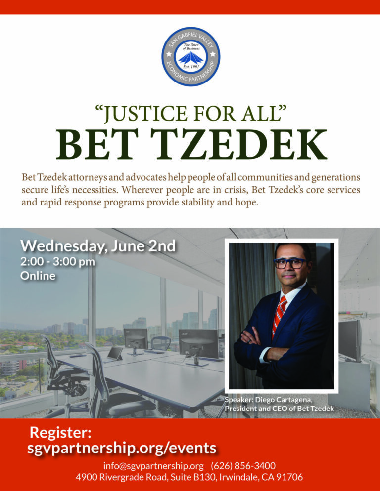 SGV Economic Partnership Bet Tzedek webinar