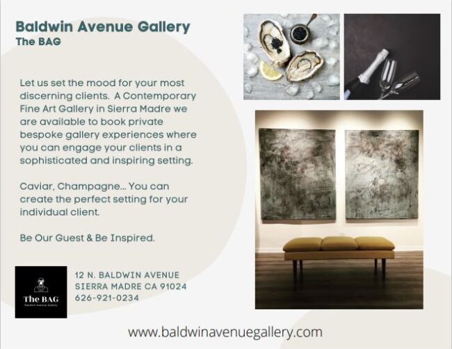 The BAG private bespoke gallery opportunities