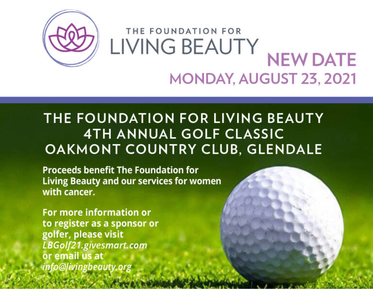 Foundation for Living Beauty Golf Tournament flyer