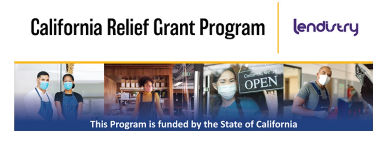 California Relief Grant program banner 