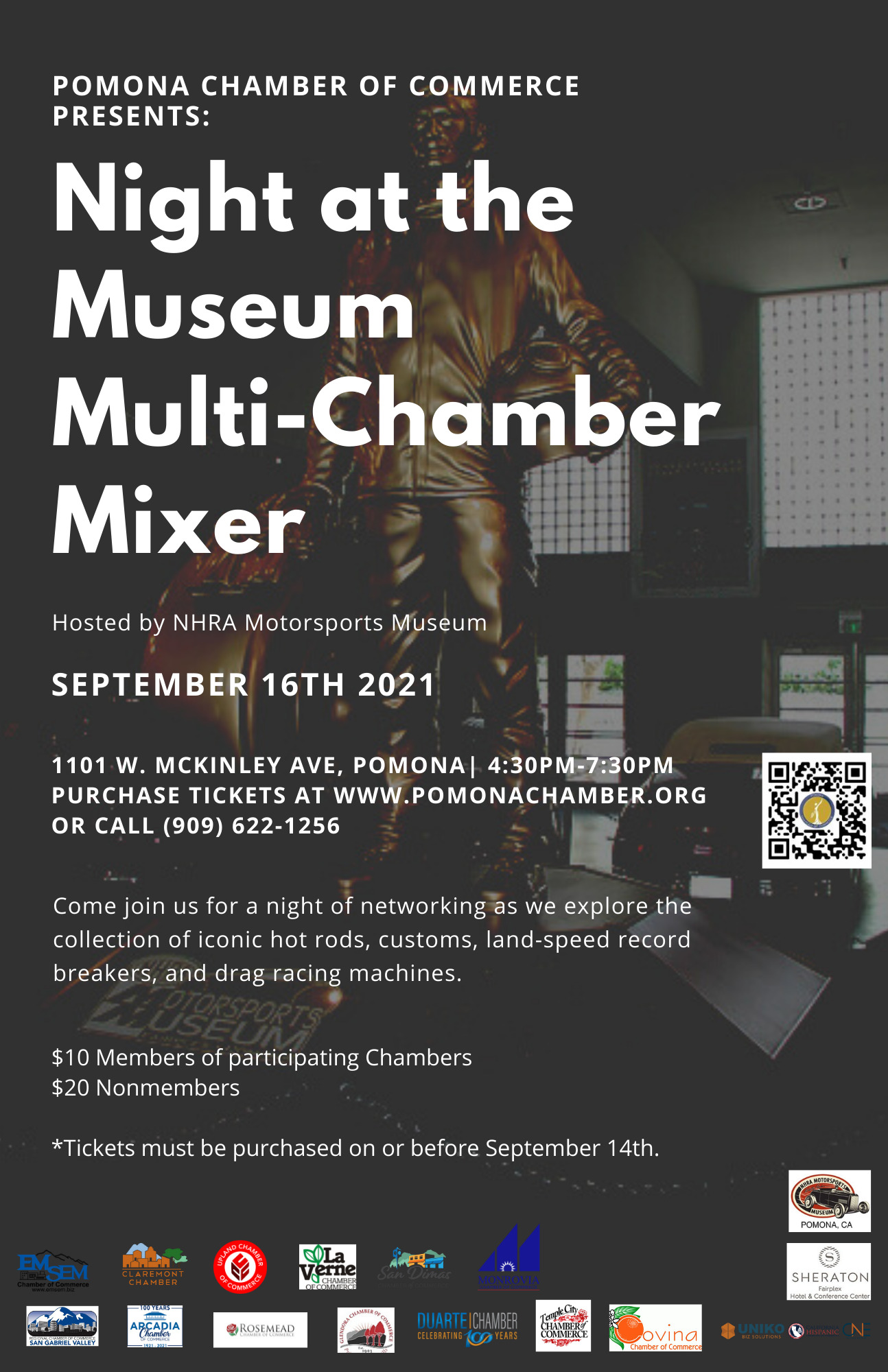 Pomona Night at the Museum Multi Chamber Mixer flyer 