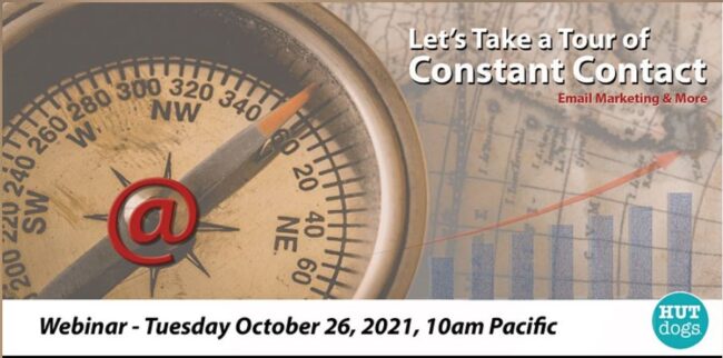HUTdogs webinar tour HUTdogs Tour of Constant Contact Webinar