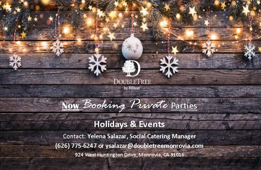 DoubleTree Holiday and Events book your party now