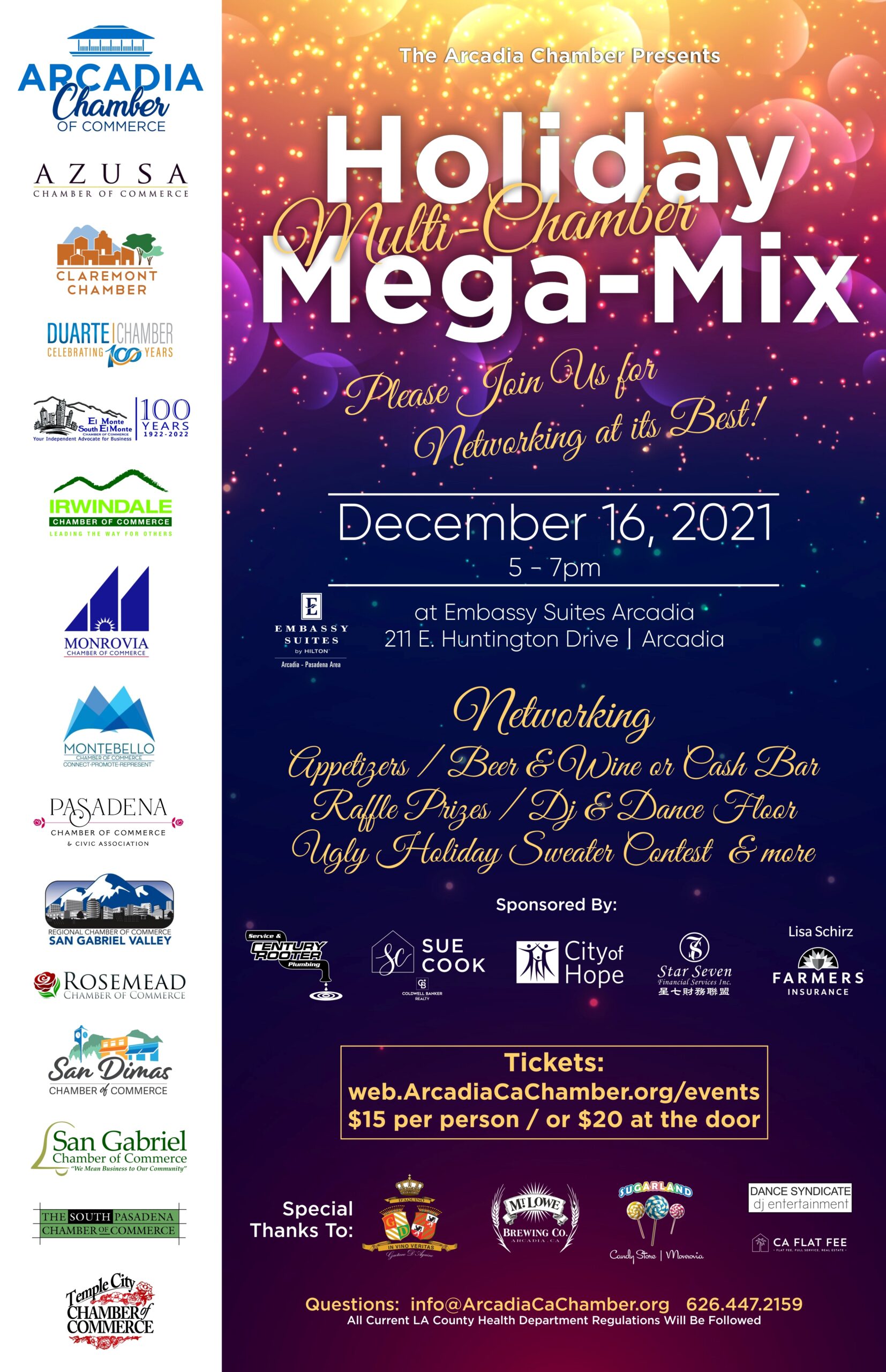 2021 Holiday Mega Mix with 15 Chambers at Embassy Suites 