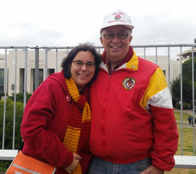Grand Marshals Fred and Maryann Stevens for the Arcadia Festival of Bands
