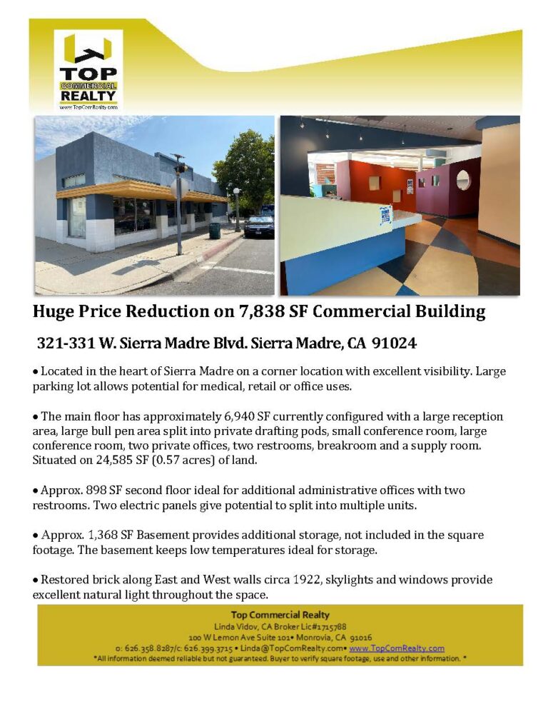 321-331 W Sierra Madre Blvd Commercial Building