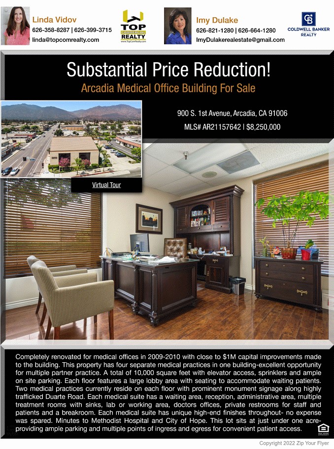 Price reduction on 900 S 1st Ave from Linda Vidov