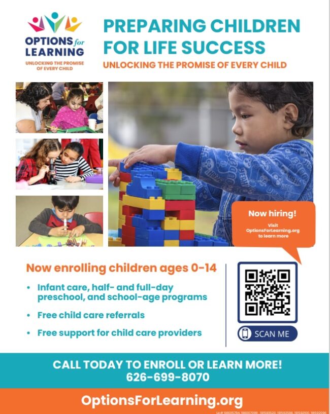 Options for Learning preparing for a lifetime of success Options for Learning Preparing Children for Life Success