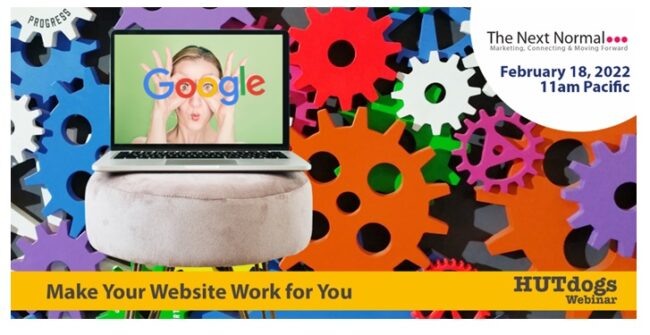 HUTdogs make your website work for your webinar banner image