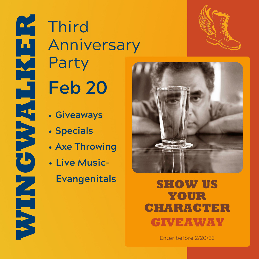 Wingwalker Brewing celebrates 3rd Anniversary party flyer 