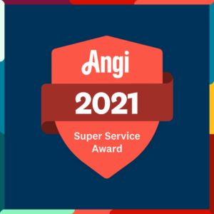 Angi's List Super Service Award logo for 2021