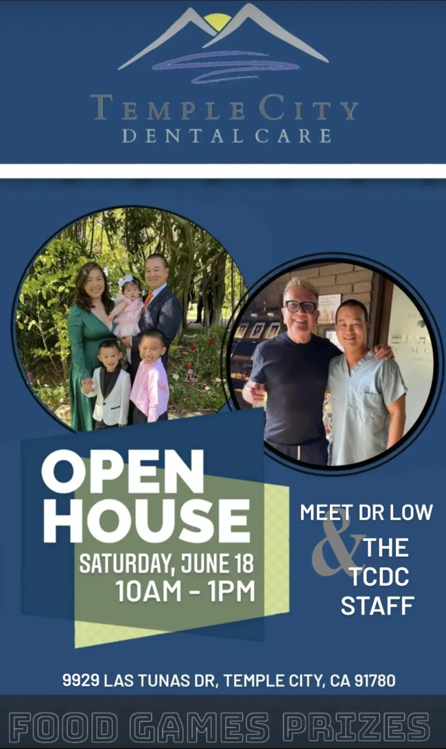 Temple City Dental open house for Temple City Dental Care flyer
