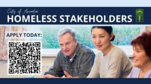 Homeless Stakeholder image with QR code 