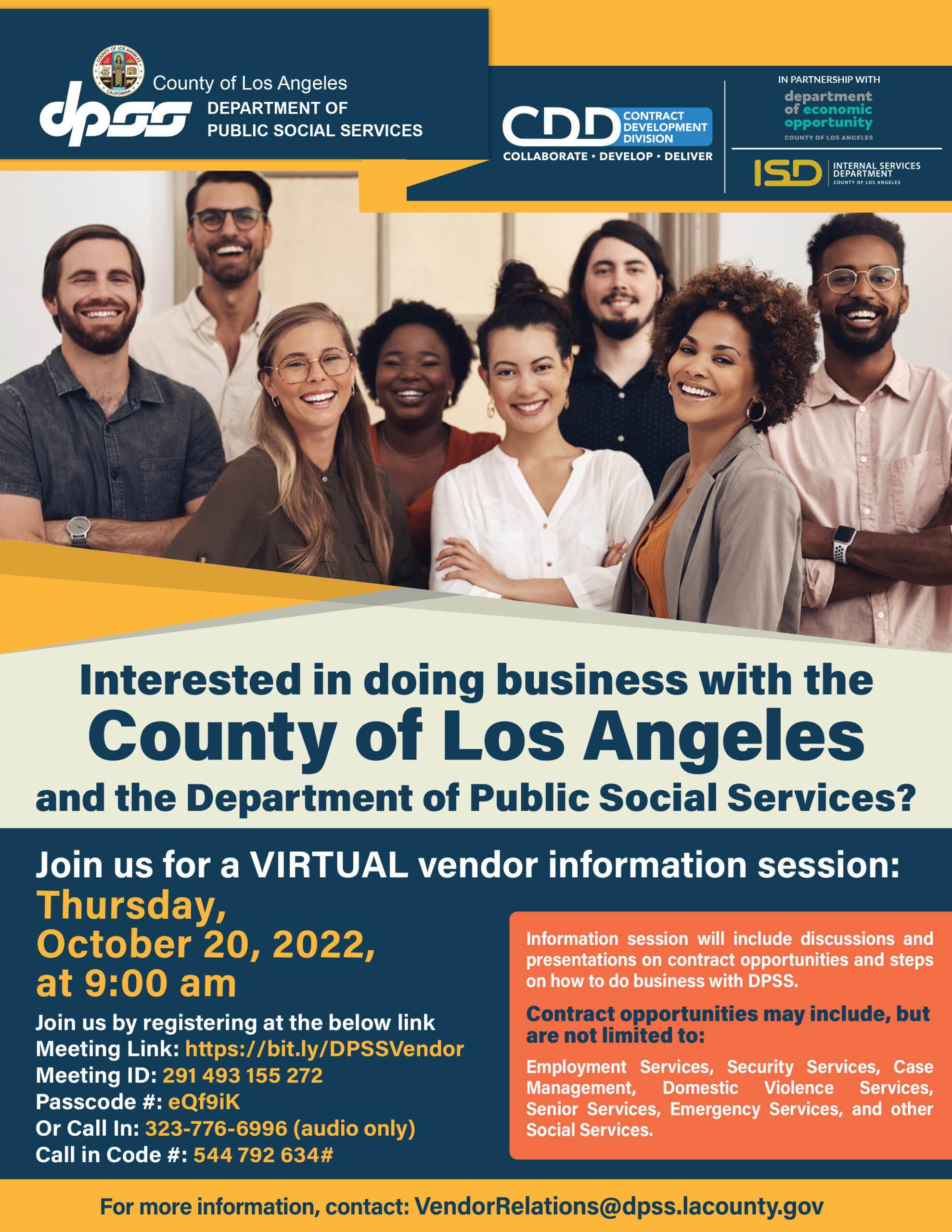 Doing business with LA County Public Social Services information 
