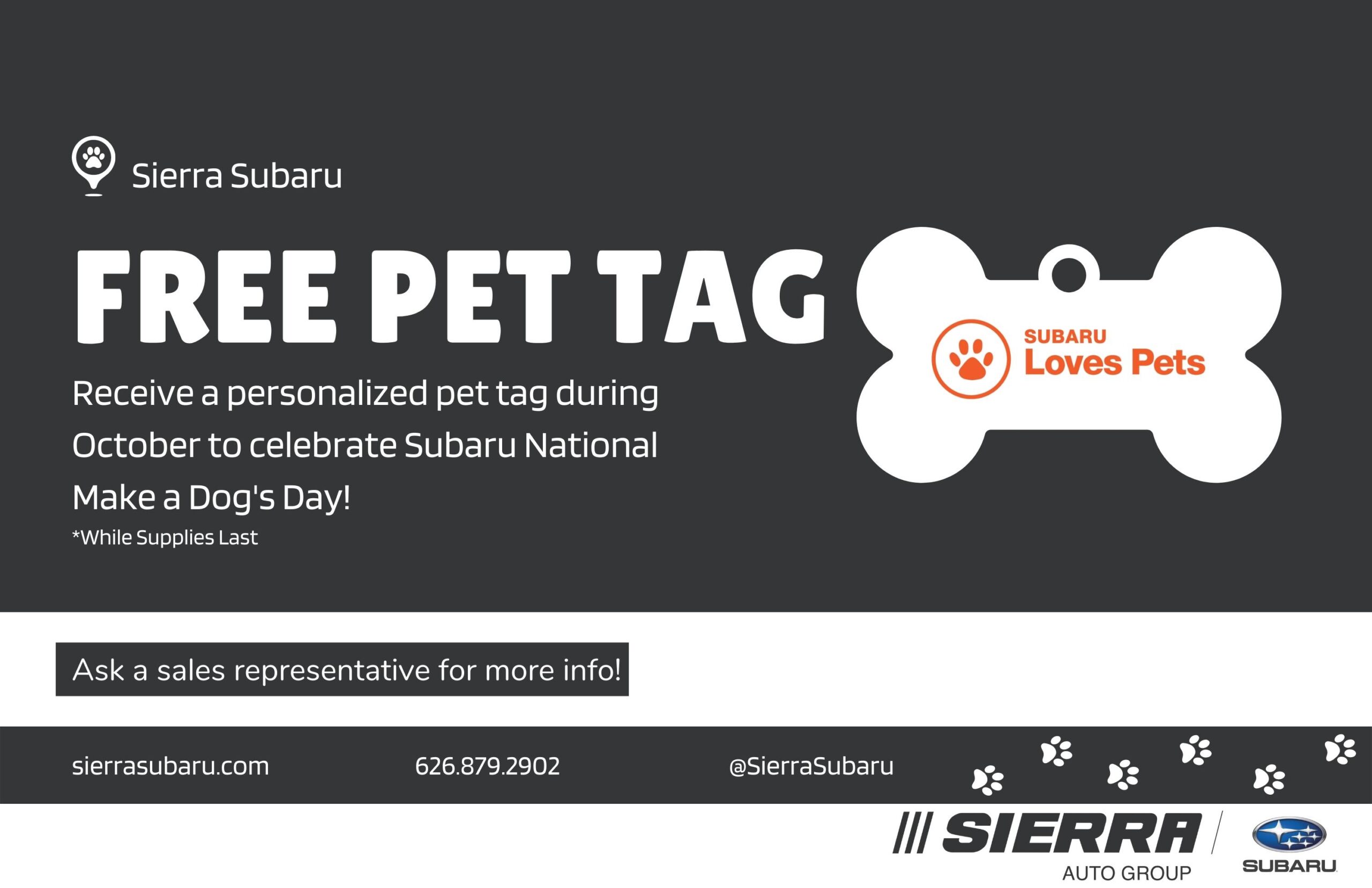 free pet tag from Sierra Subanu