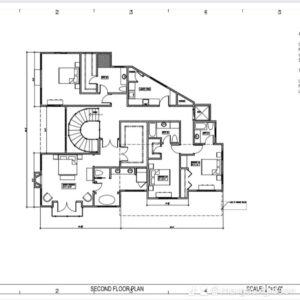 real estate listing from The Agency showing blueprints of bottom floor