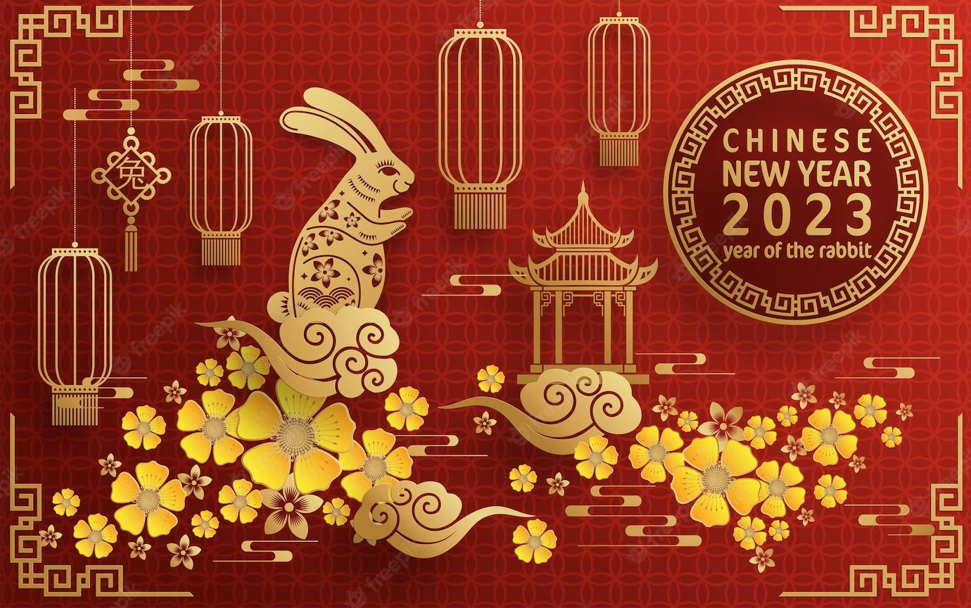 Chinese New Year banner for Year of the Rabbit
