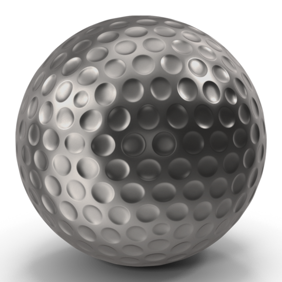 Platinum golf ball