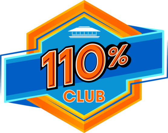 The 110% Club Logo