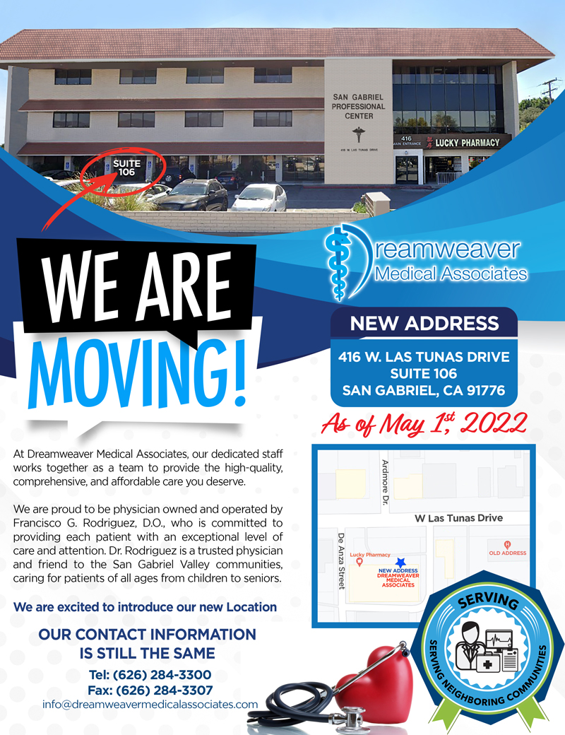 dreamweaver medical is moving flyer