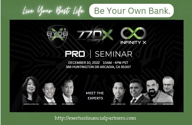 be your own bank black and green flyer for seminar 