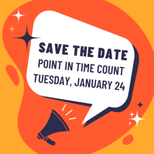 save the date note for homeless count in arcadia