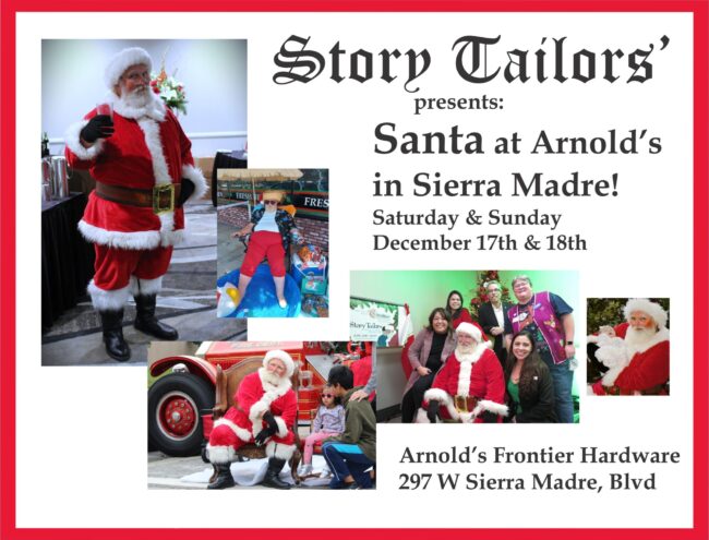 Story Tailors Santa at Arnolds in Sierra Madre