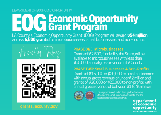 LA County Economic Opportunity Grant Program information 