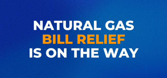 natural gas relief banner