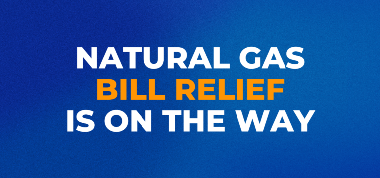 natural gas relief banner