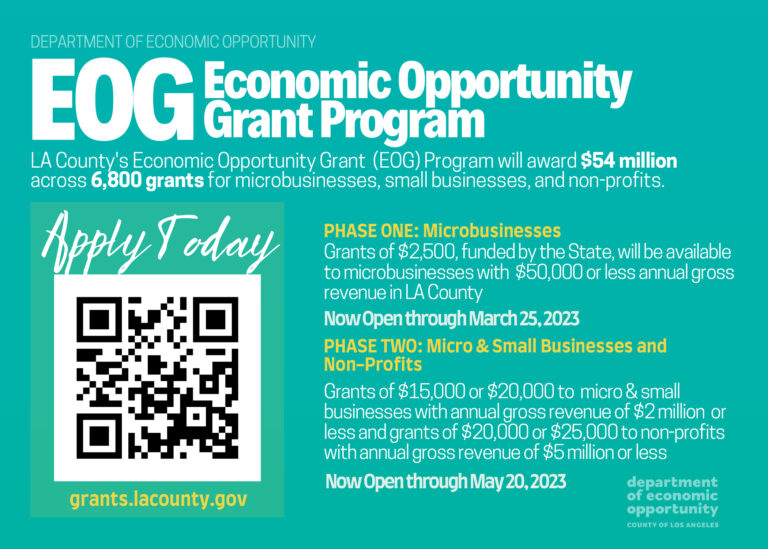 Economic Opportunity Grant Program information updated