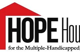 Hope House for the Multiple Handicapped logo in black and red