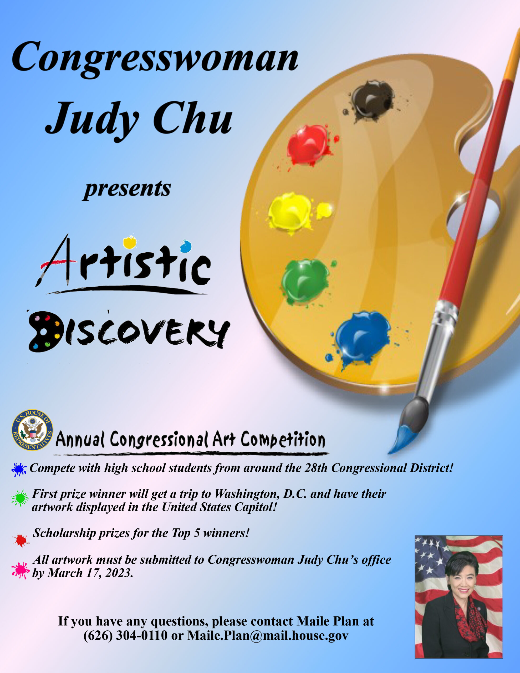Judy Chu Artistic Discoveries flyer 