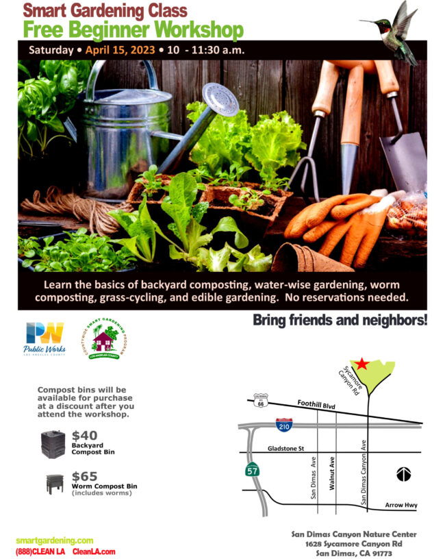 LA County Smart Gardening Class workshop on April 15