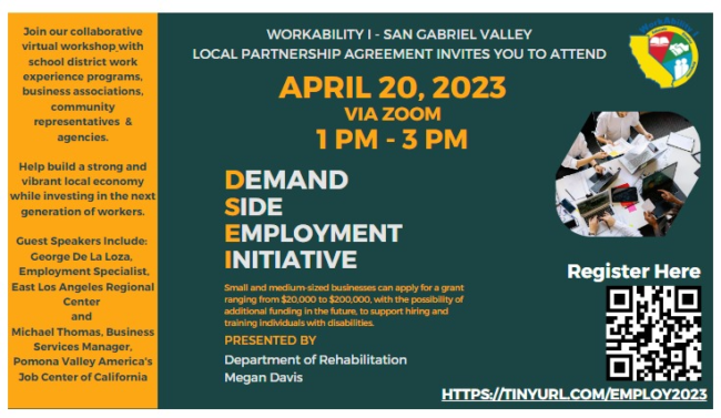 DSEI webinar flyer for small business grants