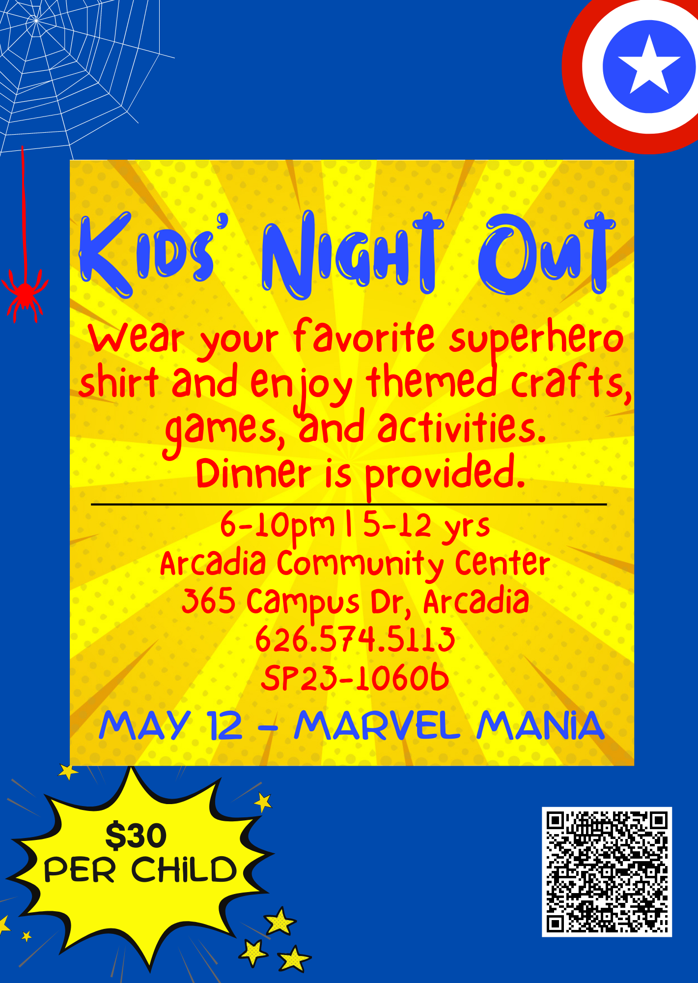 Kid's Night Out May flyer 