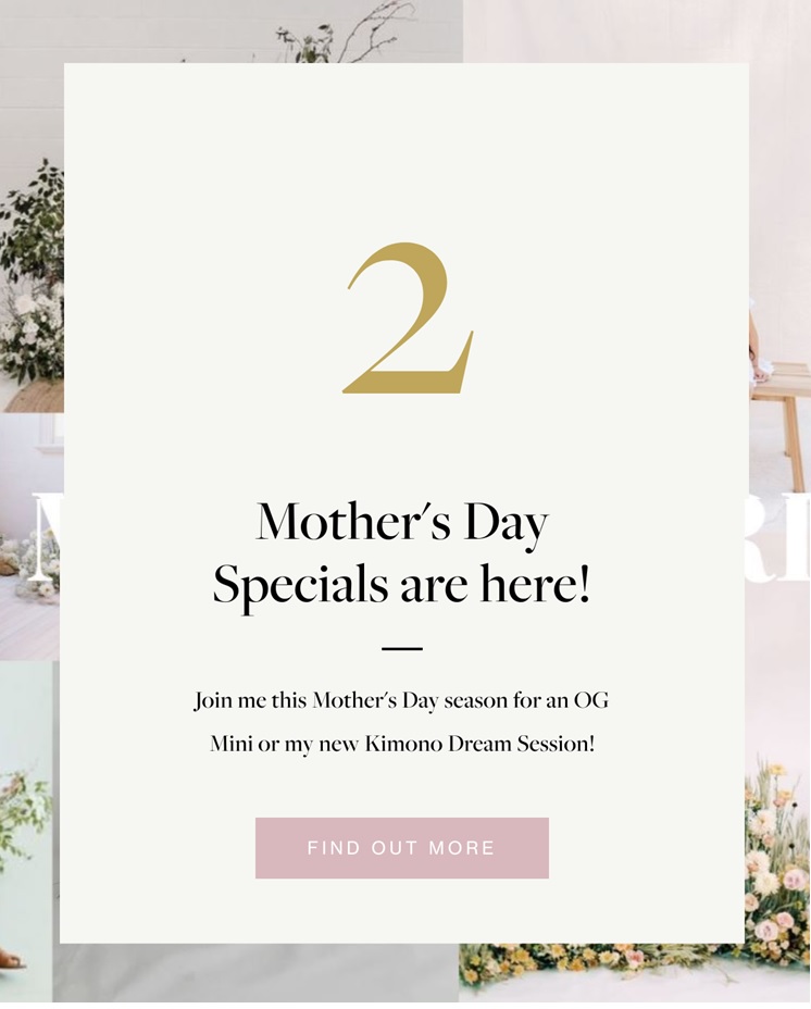 Sachiko Studio presents Mothers Day specials for 2023