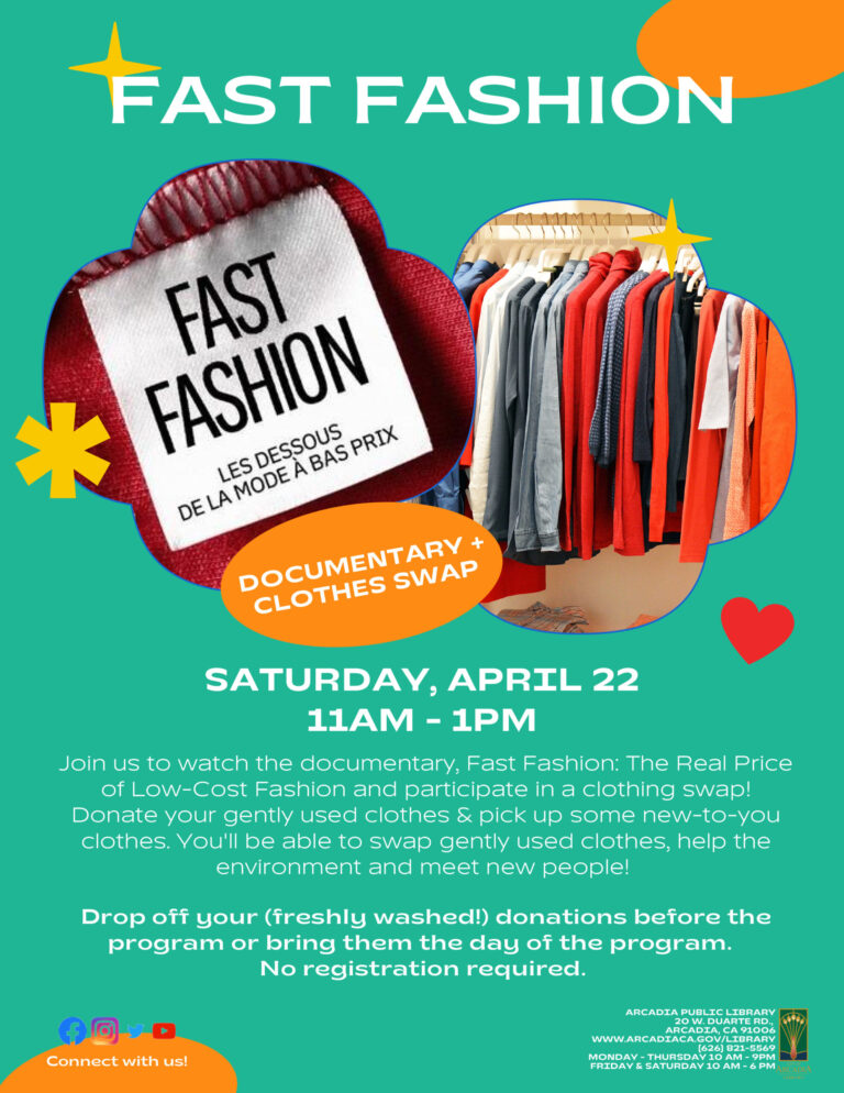 Arcadia Library Fast Fashion program