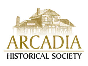 gold logo for Arcadia Historical Society