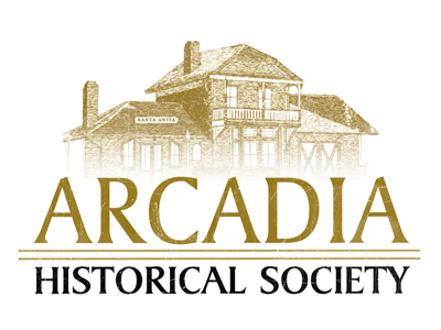 gold logo for Arcadia Historical Society