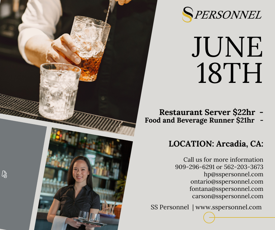 SS Personnel hiring flyer for June