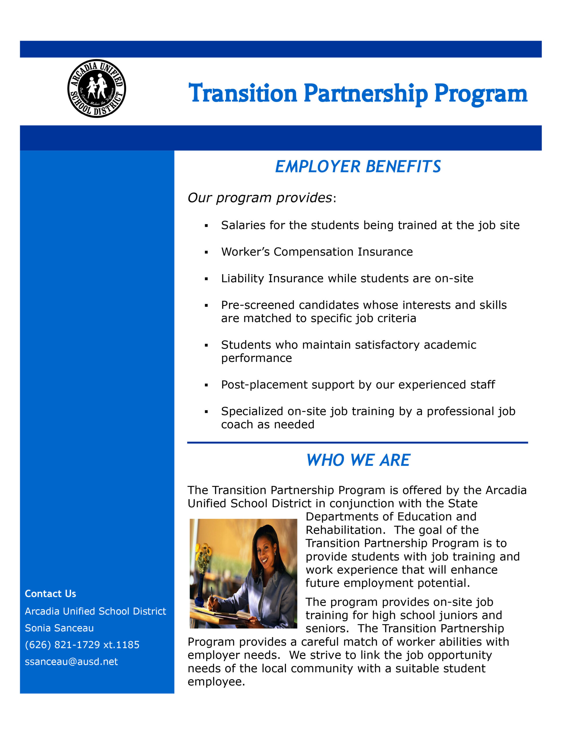  How to Support youth with TTP program at Arcadia Unified High School