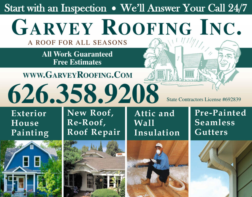 Garvey Roofing newspaper advertisement