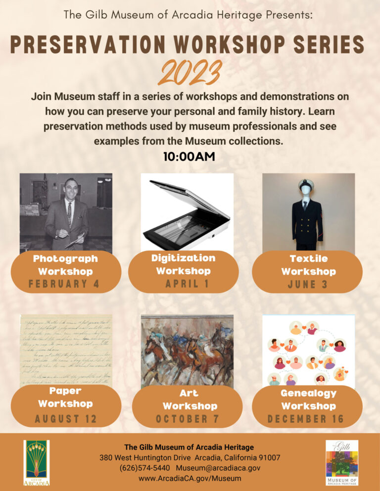 preservation workshop at the Gilb Museum