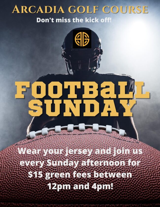 Sunday Football at Arcadia Golf Course