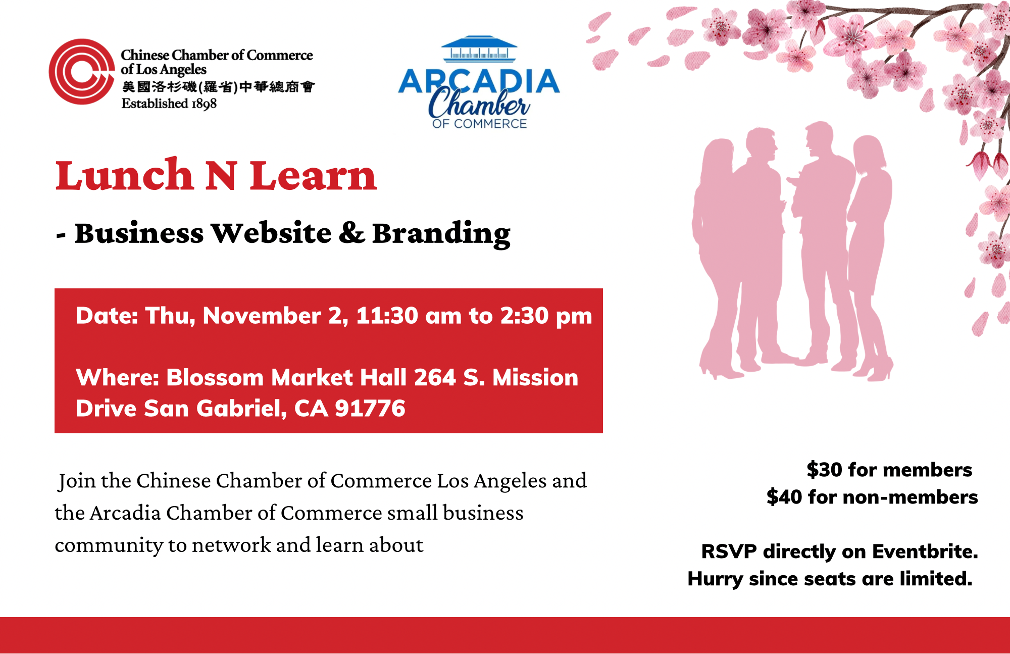 lunch and learn with Chinese Chamber LA on November 2