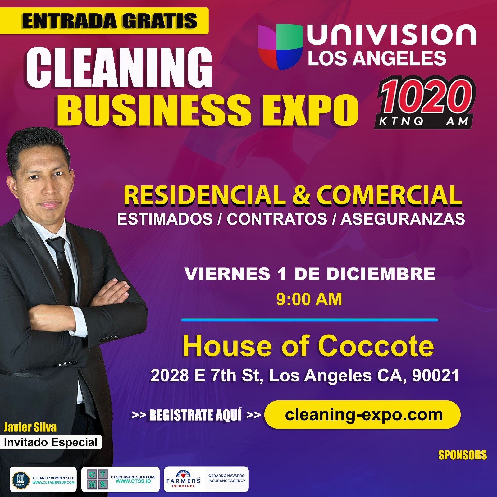Clean Up Crew Cleaning Business Expo on December 1